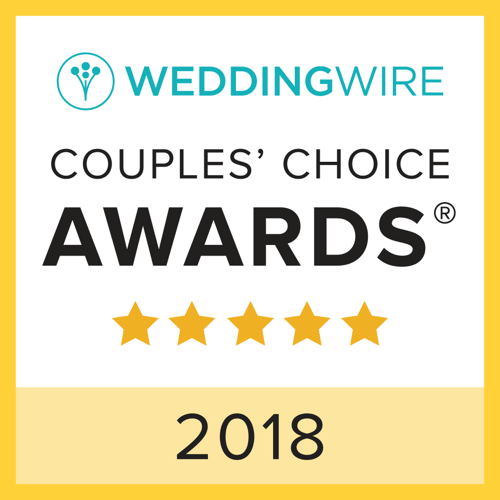 WeddingWire Couples' Choice 2018 award badge