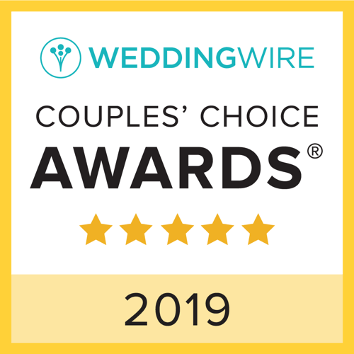 WeddingWire Couples' Choice 2019 award badge
