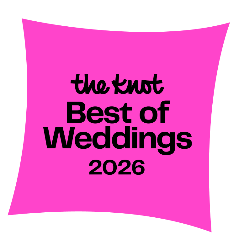 The Knot Best of Weddings 2026 award badge